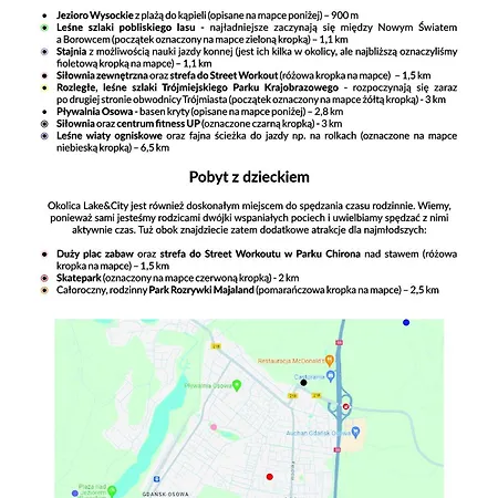 Apartment Lake&city - Komfortowe Blisko Majaland, Jeziora, Lasu Oraz Serca Trojmiasta Gdansk